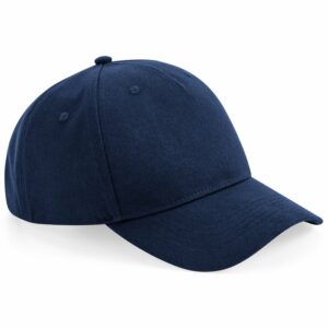 Organic cotton 5-panel cap - Navy, One size