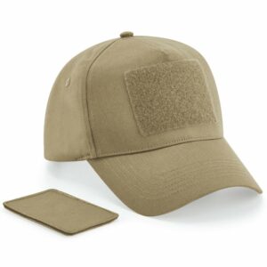 Removable patch 5-panel cap - Desert Sand, One size