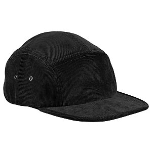 EarthAware® organic cord camper cap - Black, One size