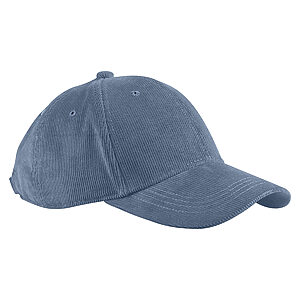 EarthAware® organic cord baseball cap - Slate Blue, One size