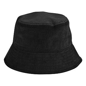 EarthAware® organic cord bucket hat - Black, S/M
