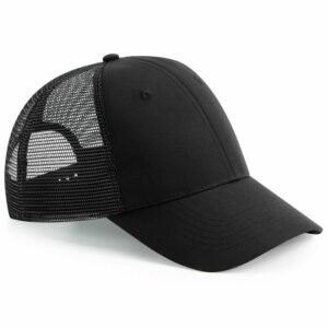 Recycled urbanwear 6-panel snapback trucker - Black, One size