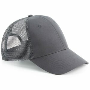 Recycled urbanwear 6-panel snapback trucker - Graphite* Grey, One size