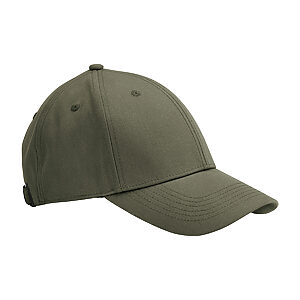 EarthAware® organic cotton canvas 6-panel cap - Olive Green, One size