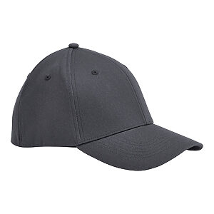 EarthAware® organic cotton stretch-fit cap - Graphite* Grey, S/M