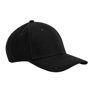 EarthAware® classic organic cotton 6-panel cap - Black, One size