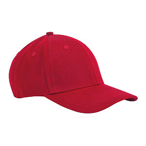 EarthAware® classic organic cotton 6-panel cap - Classic Red, One size