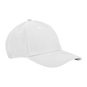 EarthAware® classic organic cotton 6-panel cap - White, One size