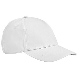 EarthAware® classic organic cotton 5-panel cap - White, One size