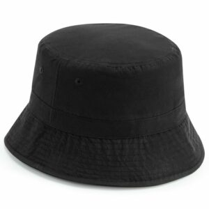 Recycled polyester bucket hat - Black, S/M
