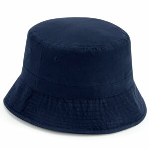 Recycled polyester bucket hat - French Navy, S/M
