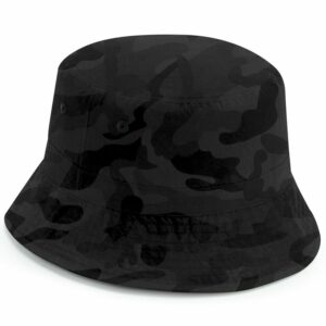 Recycled polyester bucket hat - Midnight Camo, S/M