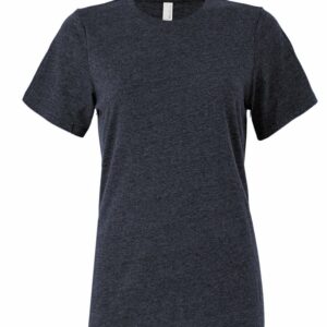 Women's relaxed Jersey short sleeve tee - Heather/Navy, S