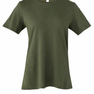 Women's relaxed Jersey short sleeve tee - Military Green, S