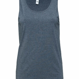 Unisex Jersey tank top - Heather/Navy, XS