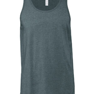 Unisex Jersey tank top - Heather Slate, XS