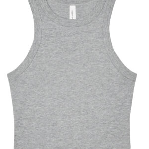 Women’s micro rib racer tank - Athletic Heather, XS