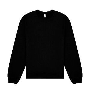 Unisex crew neck heavy sweatshirt - Black, XS