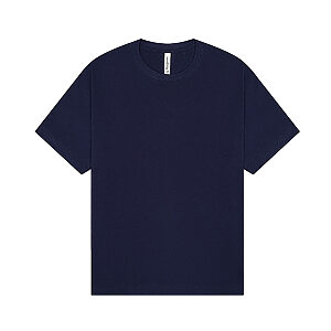 Unisex heavy boxy tee - Navy, XS
