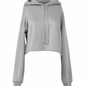 Women's cropped fleece hoodie - Storm, S