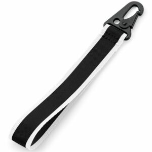Brandable key clip - Black White, One size