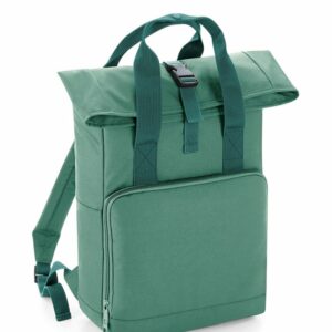 Twin handle roll-top backpack - Sage Green, One size