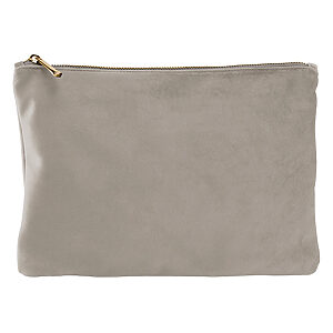 Velvet accessory pouch - Moonstone, S