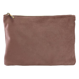 Velvet accessory pouch - Rose Quartz, S