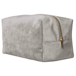 Velvet toiletry/accessory case - Moonstone, M