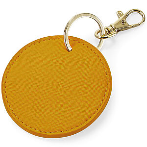 Boutique circular keyclip - Mustard, One size