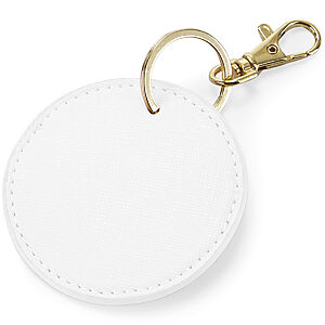 Boutique circular keyclip - Soft White, One size