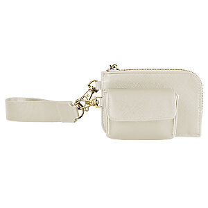Boutique pouch wristlet - Oyster, One size