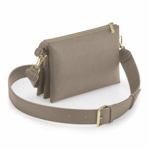 Boutique soft cross-body bag - Taupe, One size
