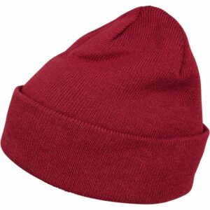 Heavy knit beanie - Burgundy, One size