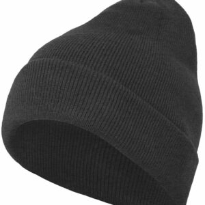 Heavy knit beanie - Charcoal, One size