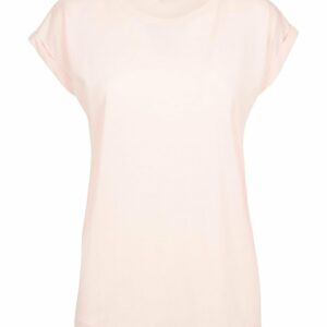Women's extended shoulder tee - Pink, XS