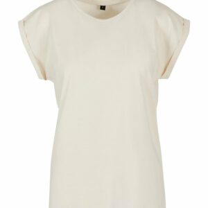 Women's extended shoulder tee - Sand, XS