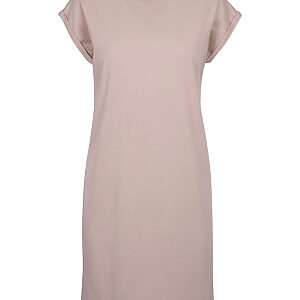 Women's turtle extended shoulder dress - Dusk Rose, XS