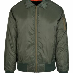 Collar bomber jacket - Dark Olive, S