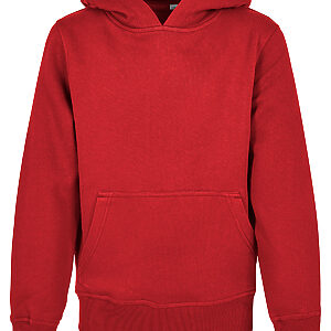 Organic kids basic hoodie - City Red, 5/6 Yrs