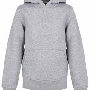Organic kids basic hoodie - Heather Grey, 5/6 Yrs