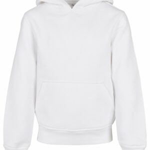 Organic kids basic hoodie - White, 5/6 Yrs