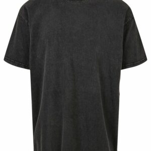 Acid washed heavy oversized tee - Black, XS
