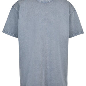 Acid washed heavy oversized tee - Vintage Blue, XS