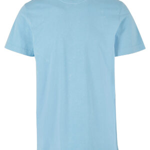 Acid washed round neck tee - Baltic Blue, XS