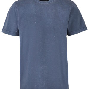 Acid washed round neck tee - Vintage Blue, XS