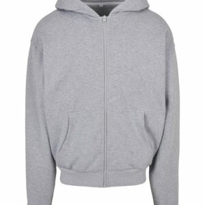 Ultra heavy zip hoodie - Heather Grey, XS