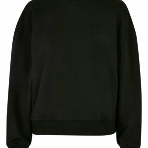 Women’s oversized crew neck sweatshirt - Black, XS