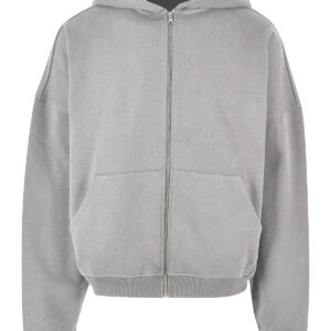 90s zip hoodie - Heather Grey, XS