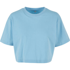 Women’s short oversized tee - Baltic Blue, XS
